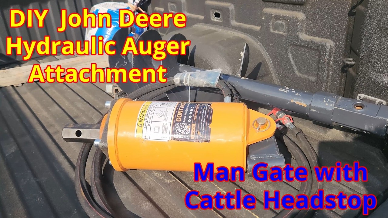 DIY Auger Attachment and Cattle Pen Entry Head Gate - YouTube