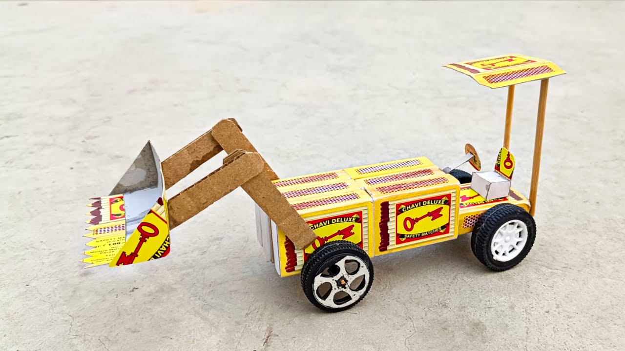 How To Make A Jcb Tractor At Home Backhoe Tractor Kaise Banate Hain