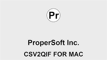 CSV2QIF (macOS): Convert CSV/Excel to QIF
