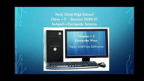 Class 7 Computer Virus Part 2 Antivirus Software