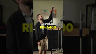 The A400 Monopod tucks neatly into any setup, keeping your studio clean and your equipment secure.