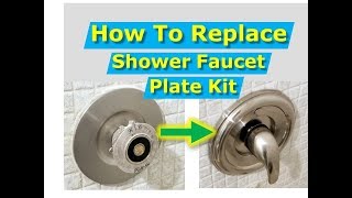 DIY How to Replace Shower Faucet Trim Plate and Handle [Moen]