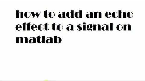 Echo demonstration video