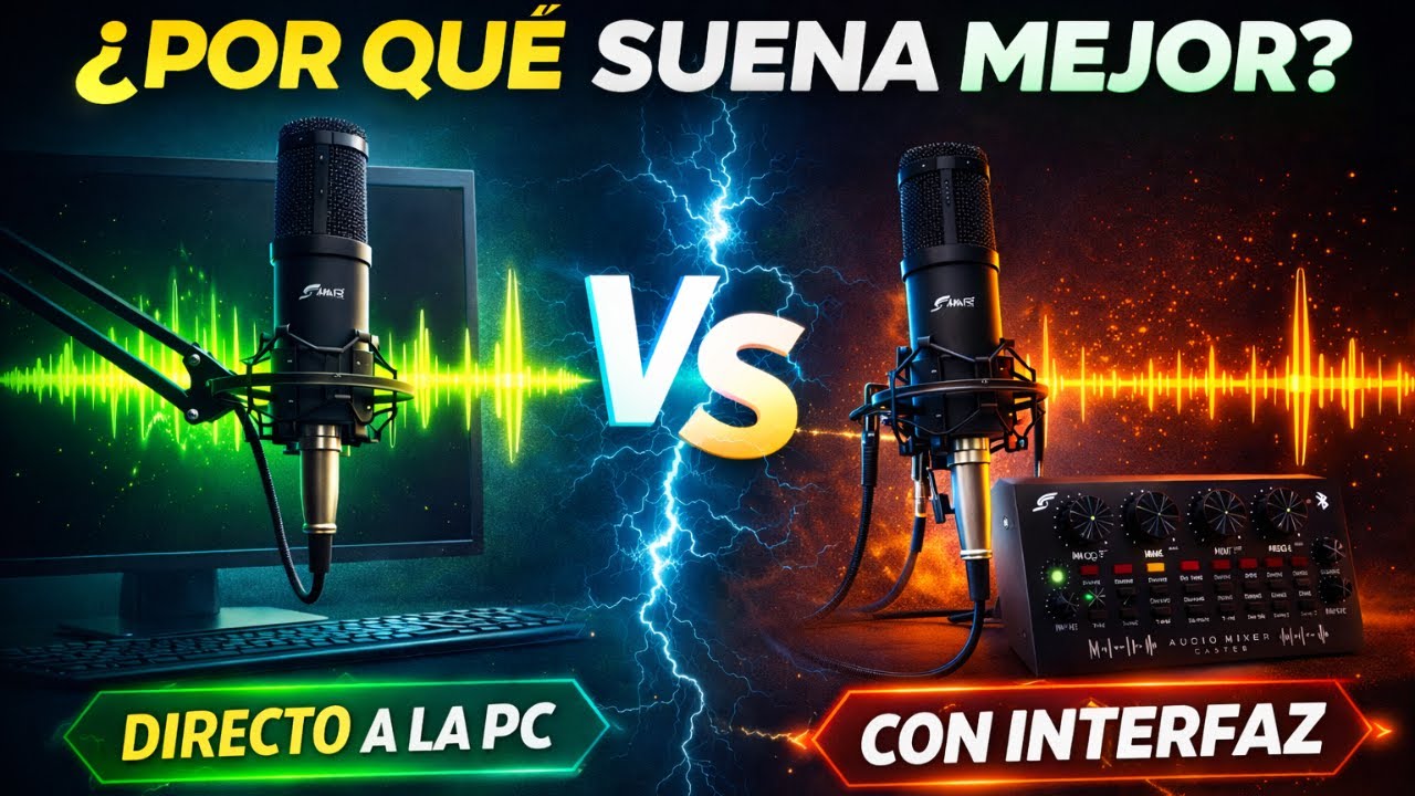 ¿Por qué mi micrófono suena MEJOR directo a la PC que con la interfaz?