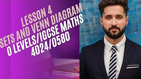 Lesson 4 Sets and Venn Diagrams