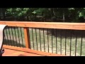 Pressure treated wood deck with lattice and Deckorator Metal Pickets Video Pressure treated wood deck with lattice and Deckorator Metal Pickets Video