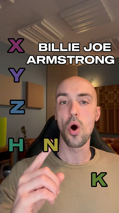 Something about the vocal set up of Billie Joe Armstrong from Green Day