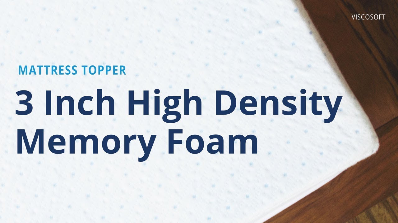 3 inch 5lb density memory foam mattress