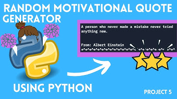 Random Motivational Quote Generator - project 5