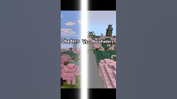 No shaders vs shaders in Minecraft😁#minecraft #shorts #gaming #shaders