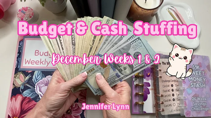 Budget & Cash Stuffing 💕 | December Weeks 1& 2 |Cash Envelopes, Sinking Funds & Savings Challenges 💸