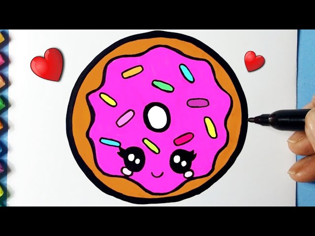 DONUT FOFO Como desenhar Donut Panda Unicórnio Kawaii ❤ Desenhos