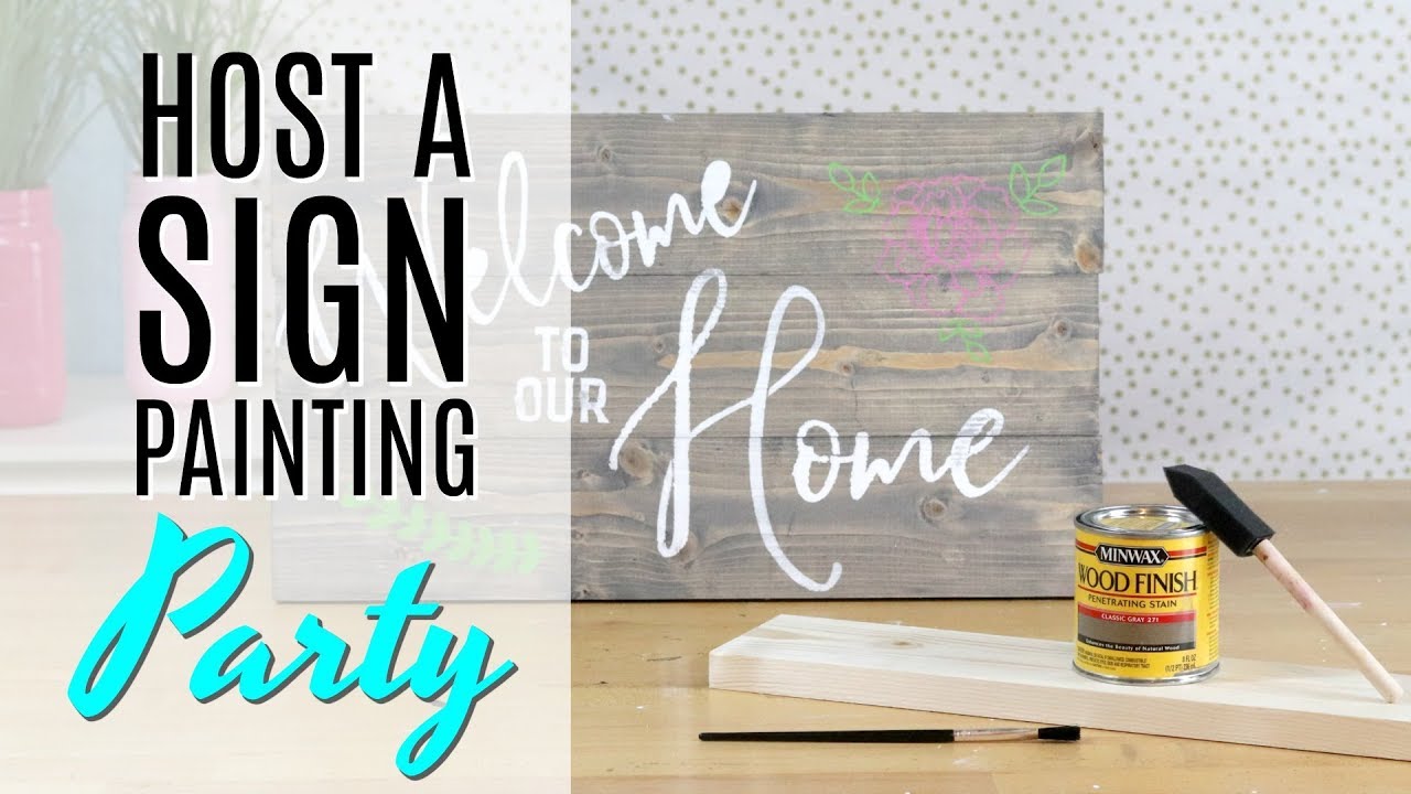 How To Paint Wood Signs With Vinyl Stencils, Faster & Without Any Blee–  Debbie Does Design