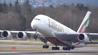BEST OF EMIRATES A380 ZURICH AIRPORT