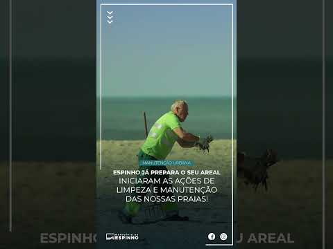 Município de Espinho avança com limpeza dos areais do concelho