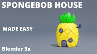 Spongebob House Modeling In Blender 3X