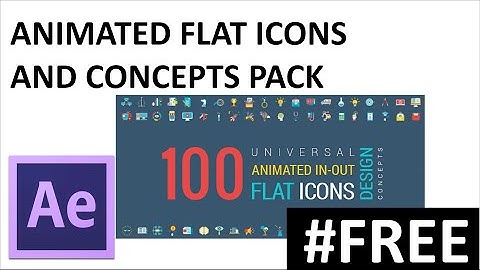 ANIMATED FLAT ICONS  AND CONCEPTS PACK #FREE