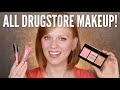 FULL FACE OF DRUGSTORE MAKEUP | BETTER OFF RED