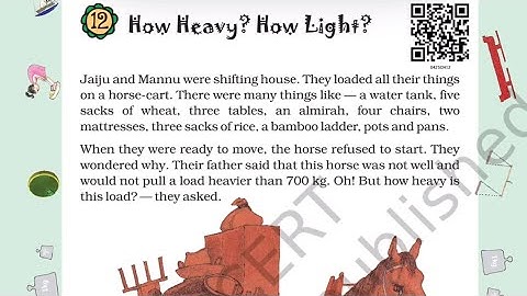 Class 4 , Maths session ending exam Revision chapter 12 How Heavy? How light? Important question