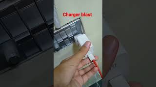 charger blast 😓😱🤯#shortsvideo#youtube