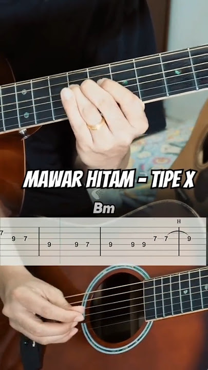 Mawar hitam - tipe x intro guitar (Chord & Tab)