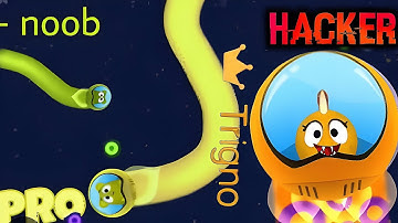 Noob vs Pro vs Hacker in space trails snake game | My tom 2