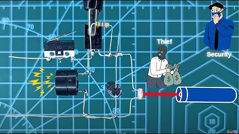 How to make Laser Security Alarm Circuit ⚡ Theft Alarm (1 KM Range) #electronic #howto #diy #circuit
