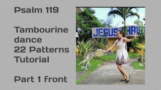 Tambourine dance tutorial 22 steps Part 1 (front)