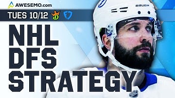 NHL DFS Strategy 10/12: Daily Fantasy Hockey Picks + News DraftKings & FanDuel