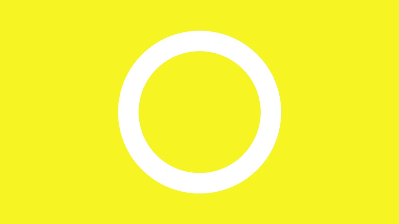 1 hour yellow screen, white light ring, yellow, yellow background