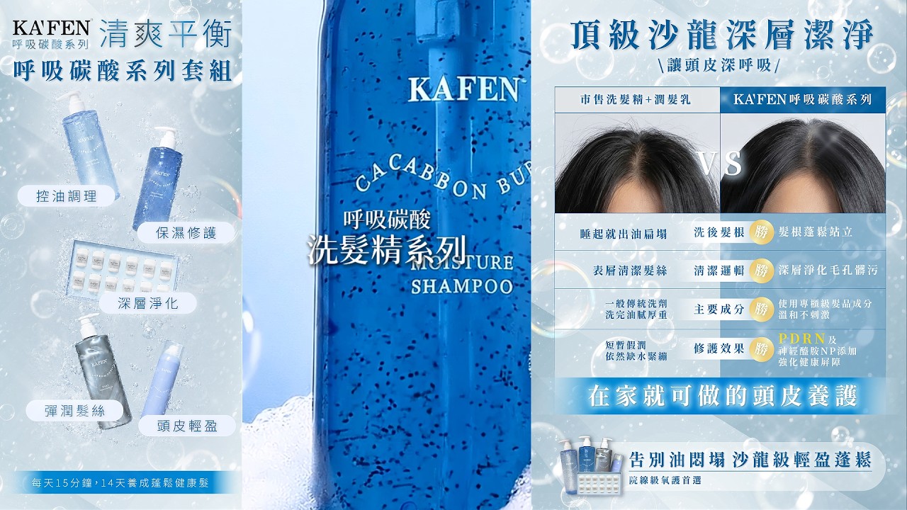 呼吸碳酸系列套組｜從頭皮到髮絲，清爽平衡一次到位 縮圖