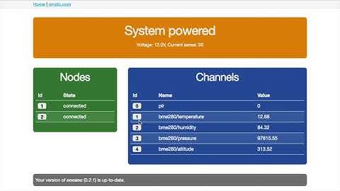 Demonstrating the new web interface for NoCAN
