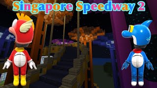 Mario Kart in Minecraft Singapore Speedway 2 *Remastered*