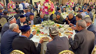 NAHOR OSH - Uzbek NATIONAL Morning CEREMONY for 650 People | Wedding Big Pilaf