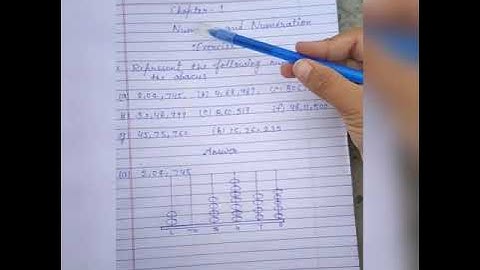 Class 4  Maths,  Chapter 1.   Number and Numeration   Exercise 1A     Question no.1