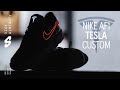 Vick Almighty Creates Nike Air Force 1 Tesla Custom For Elon Musk