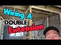 House extension electrical wiring  electricians work uk