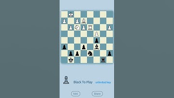 chess puzzle from chess puzz app Knight fork