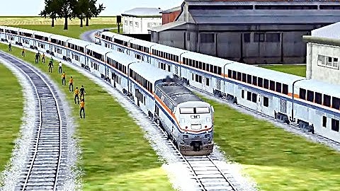 Train Sim - American Midwest Using Amtrak P42 - Simulasi Kereta Api