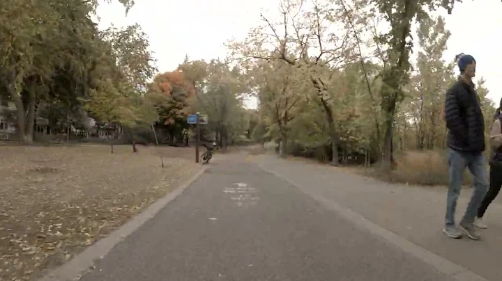Minnehaha Parkway, around the lakes and onto the M...