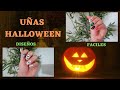 UÑAS HALLOWEEN/ 2 diseños fáciles de hacer/ HALLOWEEN NAILS