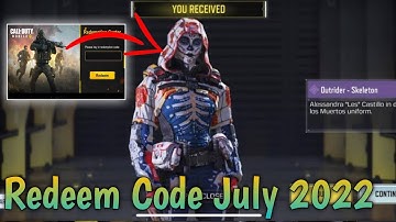 Codm Redeem Code 2022 | Today Redeem Code Codm | New Redeem Code Codm | Codm Codes 2022