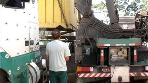 Container lifting in Brazil