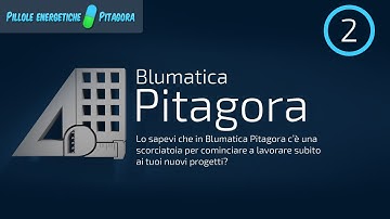 Lo sapevi che in Blumatica Pitagora c’è una scorciatoia per lavorare subito ai tuoi nuovi progetti?