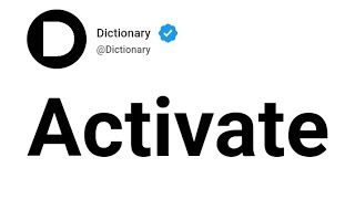 Activate Meaning In English