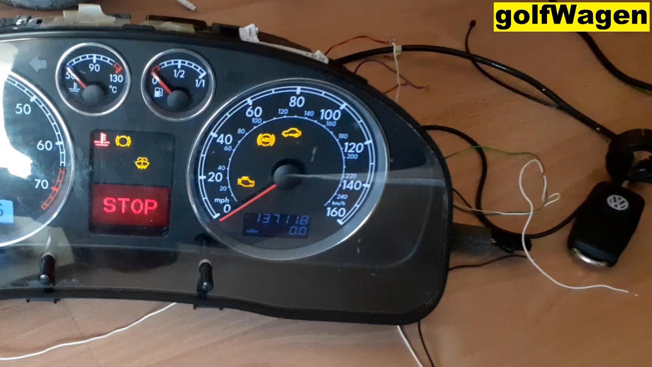 VW Instrument cluster swap error YouTube
