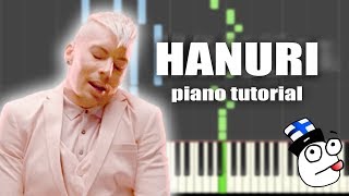 Antti Tuisku - Hanuri | PIANO TUTORIAL