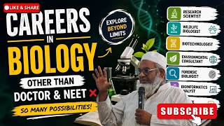 🧬 Biology Careers Beyond MBBS | Best Career Options After 12th PCB | NEET Alternatives #aneeskutty screenshot 5