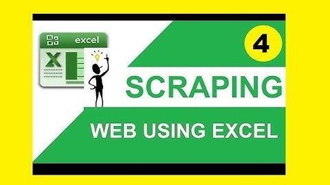 Tutorial 4 - Data Scraping in excel using VBA