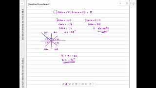 IAL, Edexcel, June 2024, P2, Q8, Simple Trigonometric Equations, Pure, N Peters, WMA12/01, May 2024